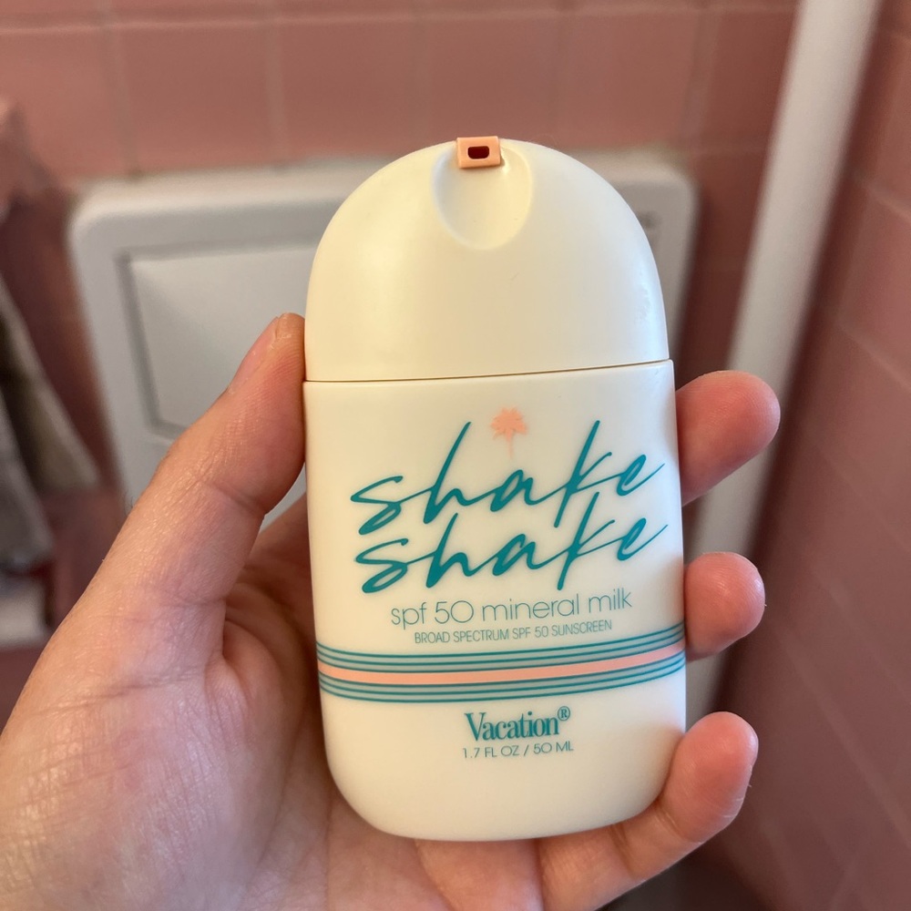 Vacation Shake Shake sunscreen used 2x